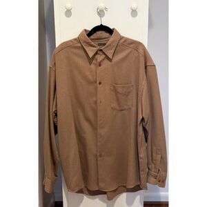 Banana Republic Camel Hair Button Down Men's XL